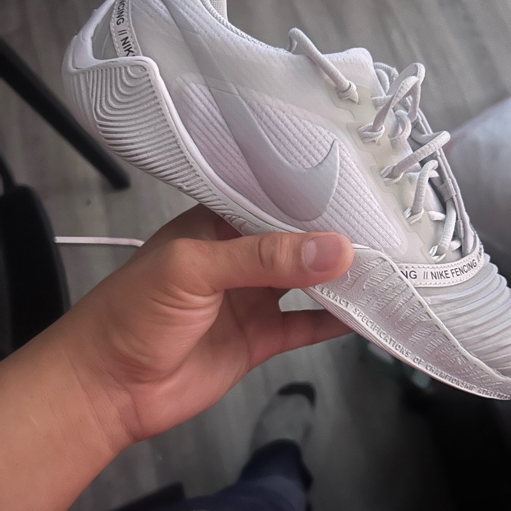 Nike White Athletic Fencing Shoes